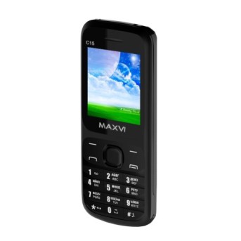 Мобильный телефон Maxvi c15 ma-black - Metoo (1)