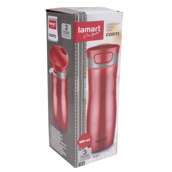 Термокружка Lamart LT4029 Conti, 480 мл, Red - Metoo (3)