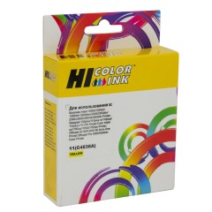Картридж Hi-Black (HB-C4838A) для HP DJ 2000C/<wbr>CN/<wbr>2500C/<wbr>2200/<wbr>2250/<wbr>500/<wbr>800, №11, Y