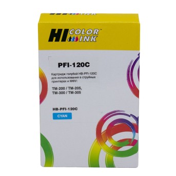 Картридж Hi-Black (PFI-120C) для Canon TM-200/<wbr>205/<wbr>300/<wbr>305, C - Metoo (1)