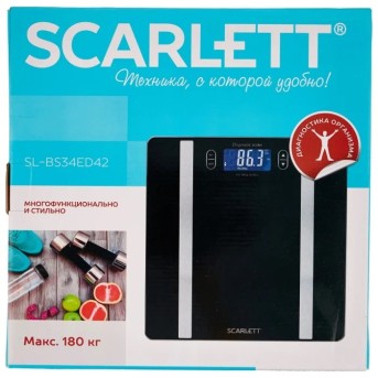 Весы напольные Scarlett SL-BS34ED42, Black - Metoo (4)