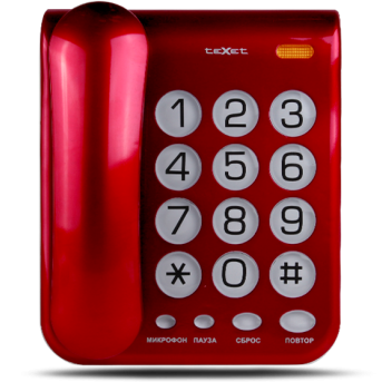 Телефон teXet TX-262 Красный - Metoo (1)