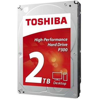Жесткий диск HDD 2Tb Toshiba P300 HDWD220UZSVA, 3.5", 128Mb, SATA III - Metoo (3)