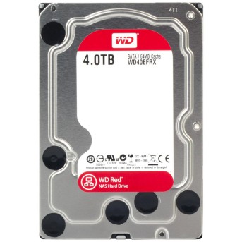 Жесткий диск HDD 4Tb Western Digital Red WD40EFRX, 3.5", 64Mb, SATA III - Metoo (1)