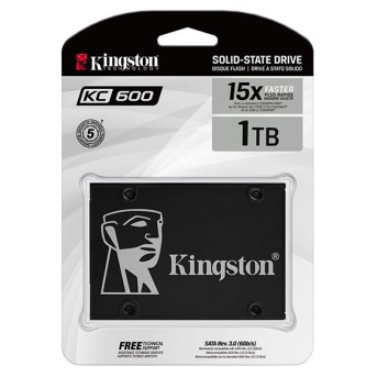 SSD накопитель 1Tb Kingston KC600 SKC600, 2.5", SATA III - Metoo (2)