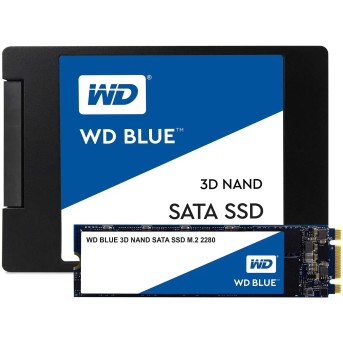 SSD накопитель 500Gb Western Digital Blue WDS500G2B0A, 2.5", SATA III - Metoo (1)