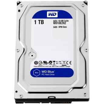 Жесткий диск HDD 1Tb Western Digital WD10EZRZ, 3.5", 64Mb, SATA III - Metoo (2)