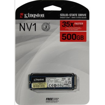 SSD накопитель 500 Gb Kingston NV1, M.2, PCIe 3.0 - Metoo (2)