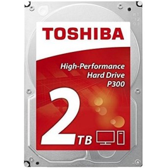 Жесткий диск HDD 2Tb Toshiba P300 HDWD220UZSVA, 3.5", 128Mb, SATA III - Metoo (1)