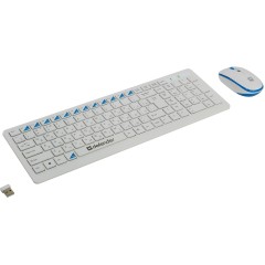 Клавиатура и мышь Defender Skyline 895 RU Беспроводная Белая
