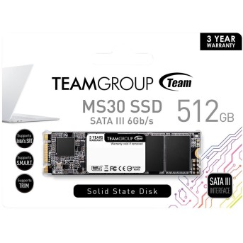 SSD накопитель 512Gb Team Group MS30 TM8PS7512G0C101, M.2, SATA III - Metoo (2)