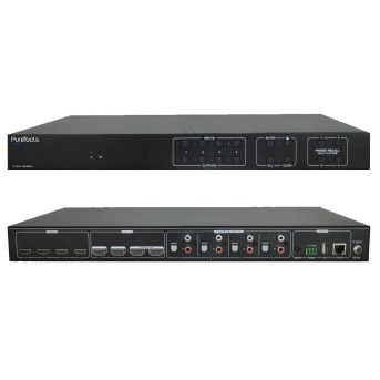 Purelink PT-MA-HD44DA PureTools - HDMI 2.0 Matrix 4x4, 4K (60Hz 4:4:4) + Audio Matrix - Metoo (1)