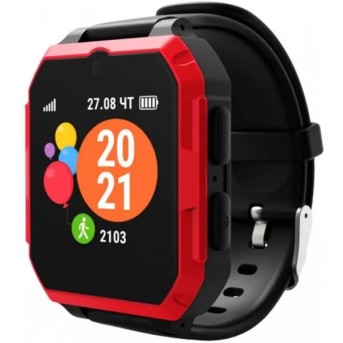 Смарт часы Geozon G-Kids 4G Ultra, черно-красный - Metoo (1)