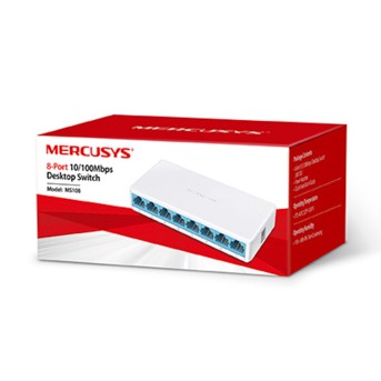 Mercusys MS108 8-портовый 10/<wbr>100 Мбит/<wbr>с настольный коммутатор - Metoo (2)