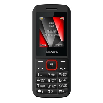 Мобильный телефон Texet TM-127 черный - Metoo (1)