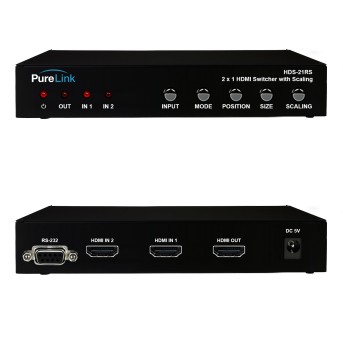 Коммутатор c масштабированием PureLink PRO-HDS-21RS (HDMI 2x1), 1080p@ 60Hz - Metoo (1)