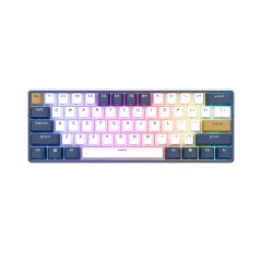 Клавиатура Royal Kludge RK61 Plus, mechanical, Brown switch, 61 keys EN/<wbr>RU, 2,4/<wbr>BT, White