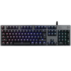 Клавиатура Logitech игровая механическая G512 CARBON LIGHTSYNC RGB, GX Brown, CARBON, RUS, USB, TA..