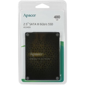 SSD накопитель 480Gb Apacer Panther AS340X AP480GAS340XC-1, 2.5", SATA III - Metoo (3)