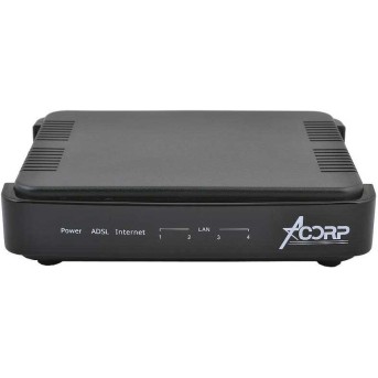 Модем Acorp ADSL2/<wbr>2+ Router LAN410 4RJ45LAN 100Mbps (LAN410) - Metoo (1)