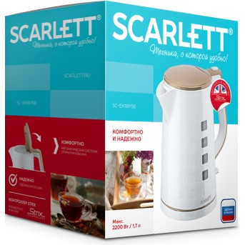 Электрический чайник Scarlett SC-EK18P58 - Metoo (2)