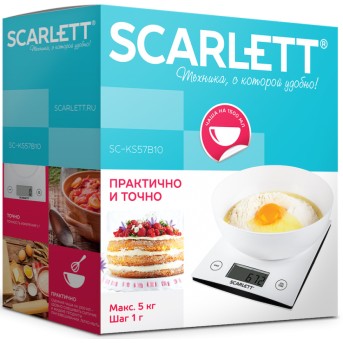 Весы кухонные Scarlett SC-KS57B10 - Metoo (5)
