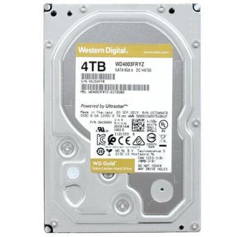 Жесткий диск для сервера HDD 4Tb Western Digital Gold WD4003FRYZ, 3.5", SATA III - Metoo (1)