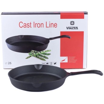 Сковорода Vinzer Cast Iron 89520, 26 см - Metoo (2)
