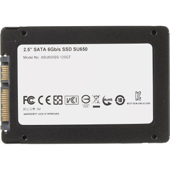 SSD накопитель 120Gb ADATA SU650 ASU650SS-120GT-R, 2.5", SATA III - Metoo (4)