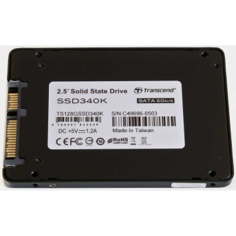 SSD накопитель 128Gb Transcend SSD340 TS128GSSD340K, 2.5", SATA III - Metoo (2)