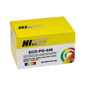 Набор Hi-Black CL-446 (1 адапт. картридж+ 3 сменных чернильницы) для Canon PIXMA MG2440/<wbr>2540, Color - Metoo (1)