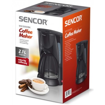 Кофеварка капельная Sencor SCE 5000BK - Metoo (2)