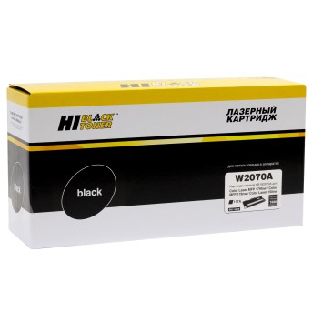 Тонер-картридж Hi-Black (HB-W2070A) для HP CL 150a/<wbr>150nw/<wbr>MFP178nw/<wbr>179fnw, 117A, Bk, 1K б/<wbr>ч - Metoo (1)
