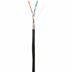 Кабель NETLAN F/<wbr>UTP 2 пары, Кат.5 (Класс D), 100МГц, одножильный, BC(чистая медь), внешний PE, 305m