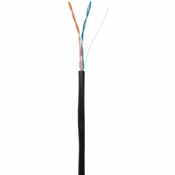 Кабель NETLAN F/UTP 2 пары, Кат.5 (Класс D), 100МГц, одножильный, BC(чистая медь), внешний PE, 305m в Metoo.kz - Metoo (1)
