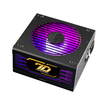 Блок питания с подсветкой ARGB PCCooler GI-P550 550W Full Modular, 80+ GOLD, ARGB Fan 140mm, GI-P550 - Metoo (1)
