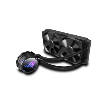 Водяное охлаждение CPU Asus ROG STRIX LC II 240 Liquid CPU Cooler, 2 x12cm PWM Fan - Metoo (1)