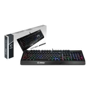 Игровая Клавиатура MSI Vigor GK20 RU, 108 клавиш, RGB SHOW, кабель 1,8м, USB2.0 в Metoo.kz - Metoo (1)