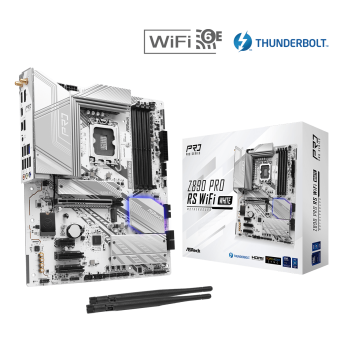 Материнская плата ASRock Z890 PRO RS WIFI WHITE LGA1851 4xDDR5 4xSATA 4xM.2 HDMI DP Type-C ATX - Metoo (1)