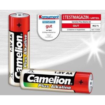 Батарейка CAMELION Тип батареи АА (Пальчиковая) Plus Alkaline AA 1.5V 2700 mAh в уп.24 шт. LR6-PB24 - Metoo (1)