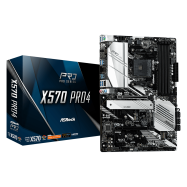 Материнская плата ASRock X570 PRO4 AM4 4xDDR4 8xSATA3 RAID 2xHyper M.2 ATX