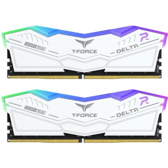 Оперативная память 64GB Kit (2x32GB) 6000MHz DDR5 TeamGroup DELTA RGB CL38 WH FF4D564G6000HC38JDC01 в Metoo.kz - Metoo (1)