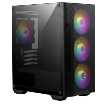 Компьютерный корпус MSI MAG FORGE M100R mATX/<wbr>Mini-ITX, 2xUSB 2.0, USB 3.2 Gen1, Audio, Mic, MicroATX - Metoo (1)