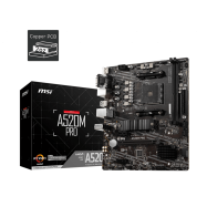 Материнская плата MSI A520M PRO AM4 2xDDR4 4xSATA3 RAID M.2 VGA HDMI DP ARGB header mATX