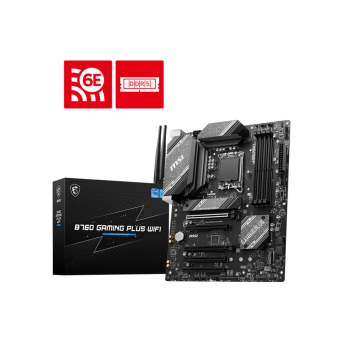 Материнская плата MSI B760 GAMING PLUS WIFI LGA1700 B760 4xDDR5 4xSATA3 RAID 2xM.2 HDMI DP ATX - Metoo (1)