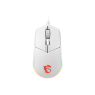 Мышь MSI Clutch GM11 Полноцветная RGB подсветка с 7 световыми эффектами. 5-уровневый сенсор White