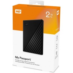 Внешний HDD Western Digital 2Tb My Passport 2.5 USB 3.1 Цвет: Черный WDBYVG0020BBK-WESN..