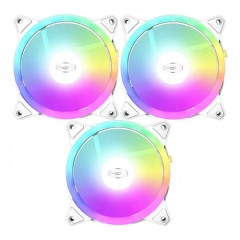 Вентилятор для корпуса PCCooler F3 T120 ARGB WH 3IN1 3x120mm 500-1800 ± 10% RPM White