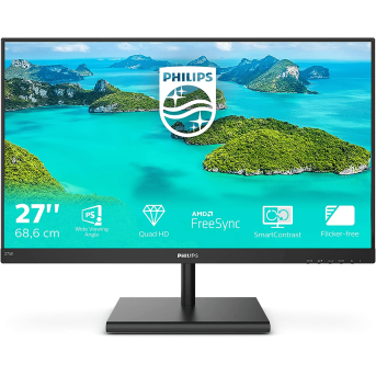 Монитор 27" PHILIPS 275E1S/<wbr>01 IPS 2560x1440 75Hz 4ms 250cd/<wbr>m 1000:1 1xDP 1xHDMI 1xD-SUB Black - Metoo (1)
