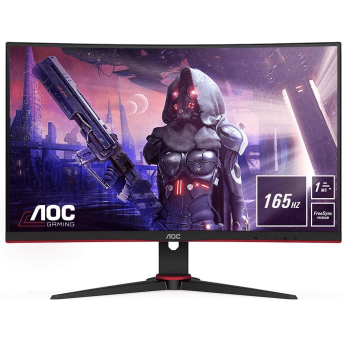 Монитор Игровой 27" AOC C27G2AE/<wbr>BK/<wbr>01 Curved VA 165Hz 0.5ms 250cd/<wbr>m 4000:1 2xHDMI1xD-SUB 2x2W - Metoo (1)